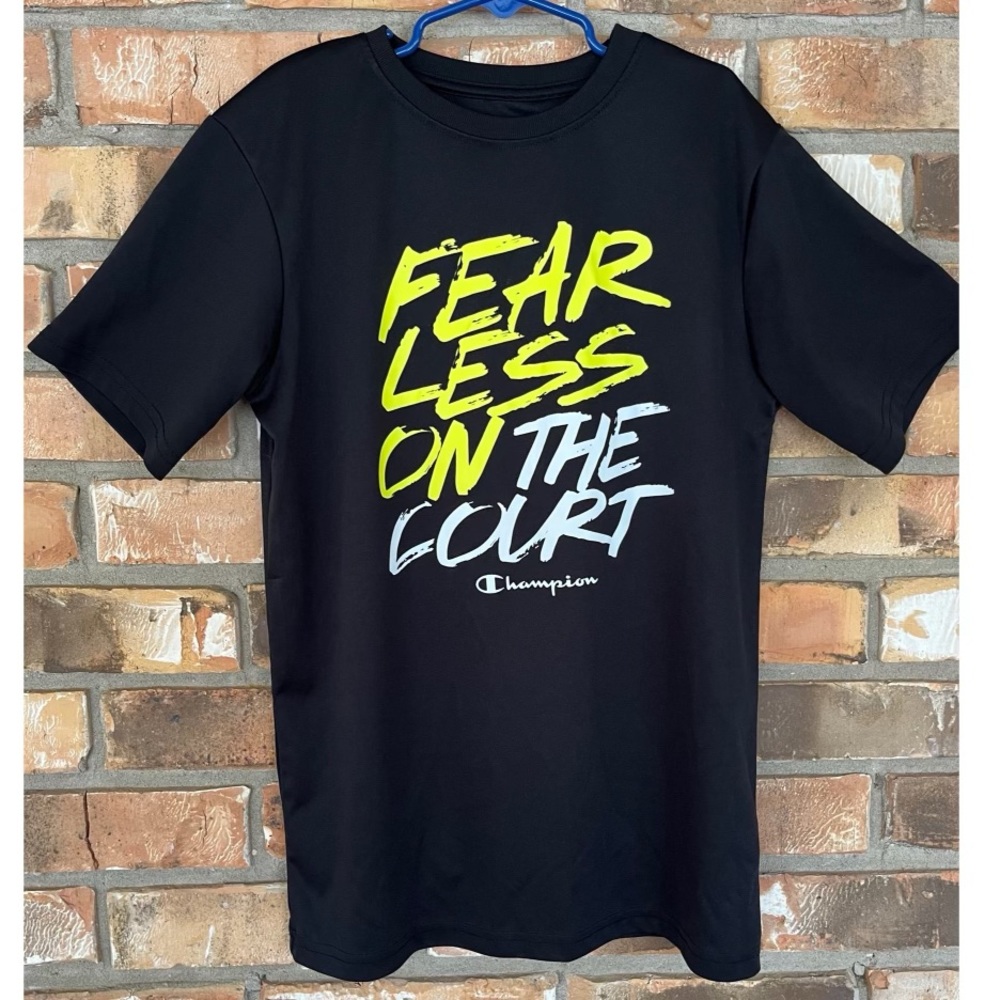 Champion Boys Fearless On The Court Short Sleeve Tee Size 10/12